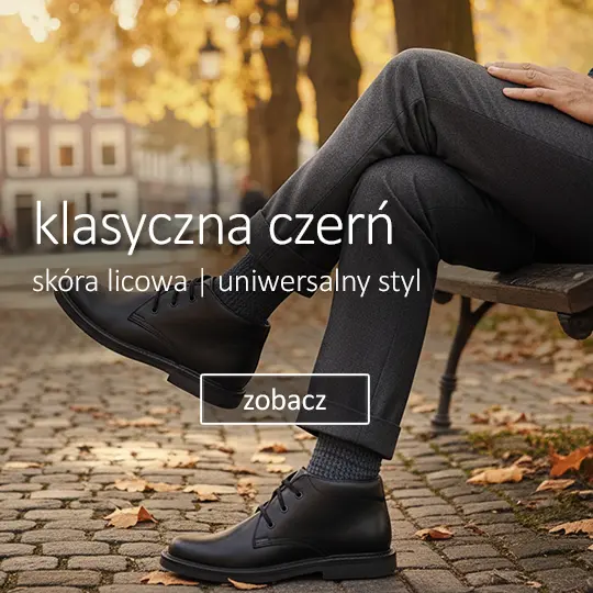 Czarne klasyczne trzewiki